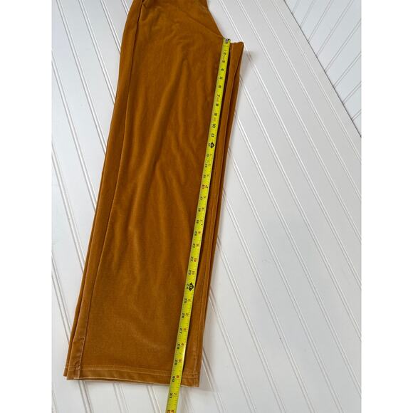 Fabletics Velour Zip-Up Wide Leg Onesie Jumpsuit Light Honey Wide-Leg Size XS - Picture 4 of 8